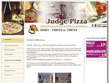 Tablet Screenshot of judgepizza.de